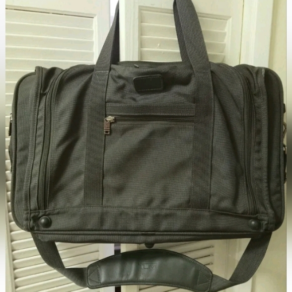 Tumi Bags Tumi Canvas Olive Green Carry On Overnight Bag Luggage Poshmark